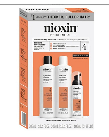 Nioxin System 4 Kit XXL - Набор (Система 4) 300 мл+300 мл+100 мл - hairs-russia.ru